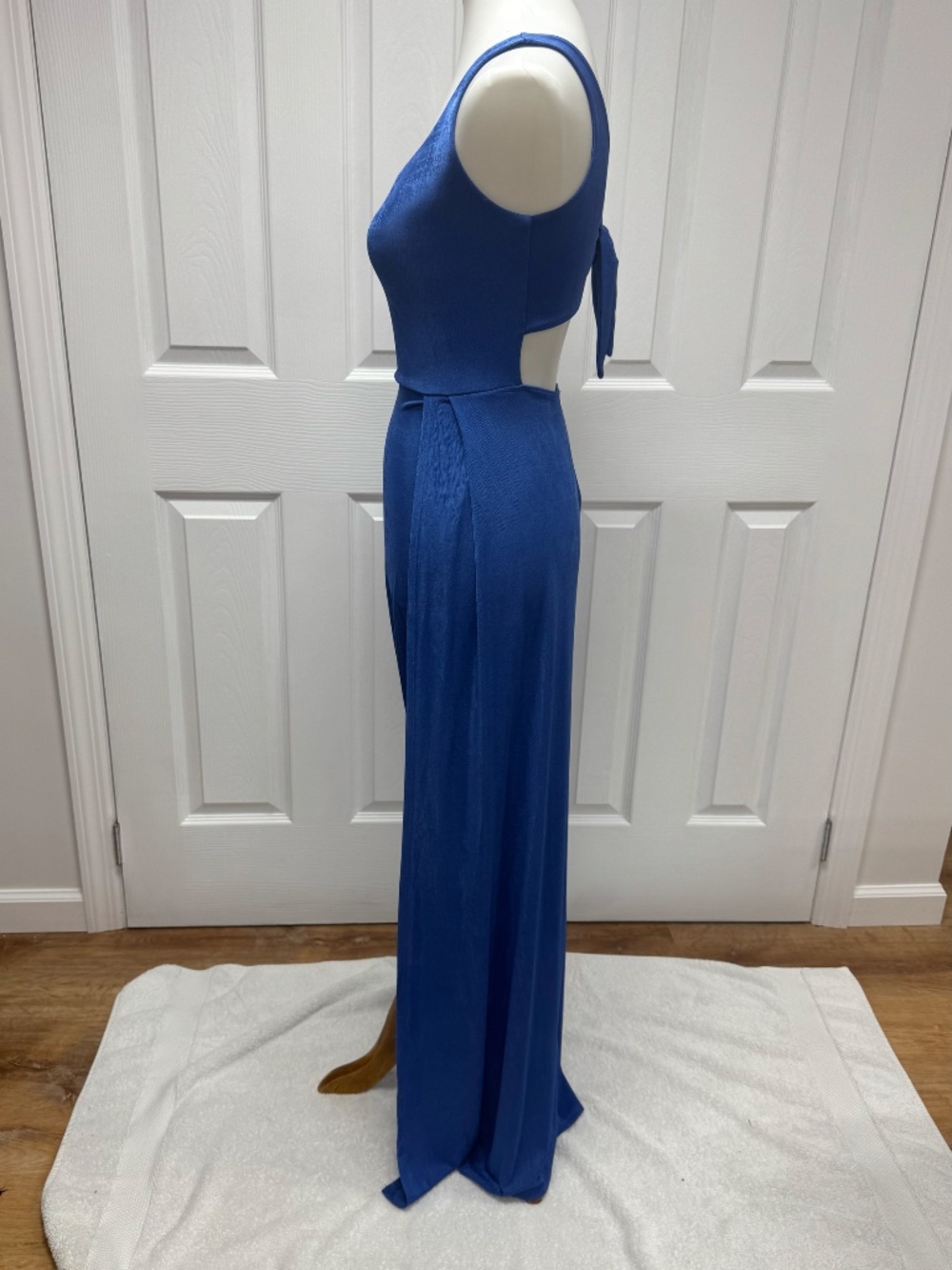 Lucy in the Sky - Blue One Shoulder Maxi Dress -Size XS -  NEW Without Tags. - Picture 3 of 13